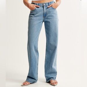 Low rise baggy jean Blue Women's Jeans